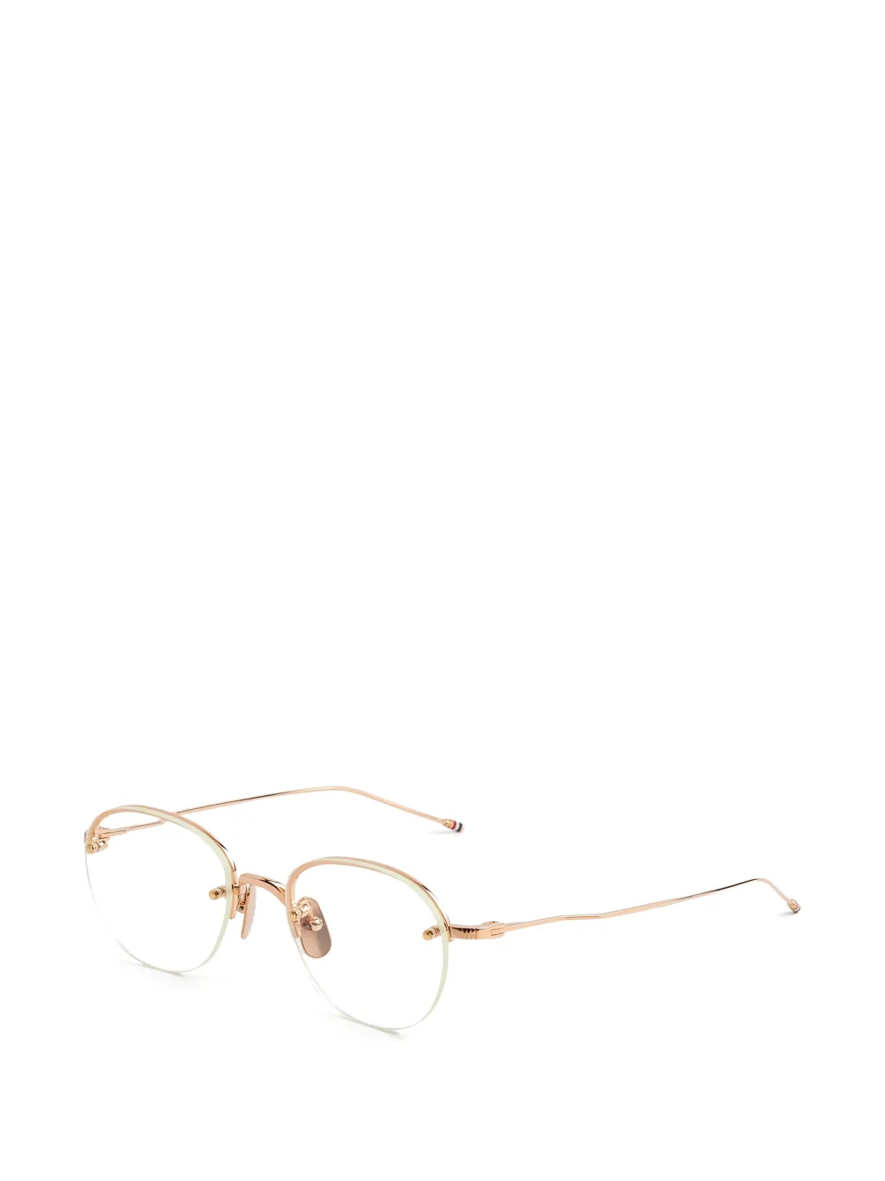 Thom Browne Eyewear Bril met rond montuur Roze