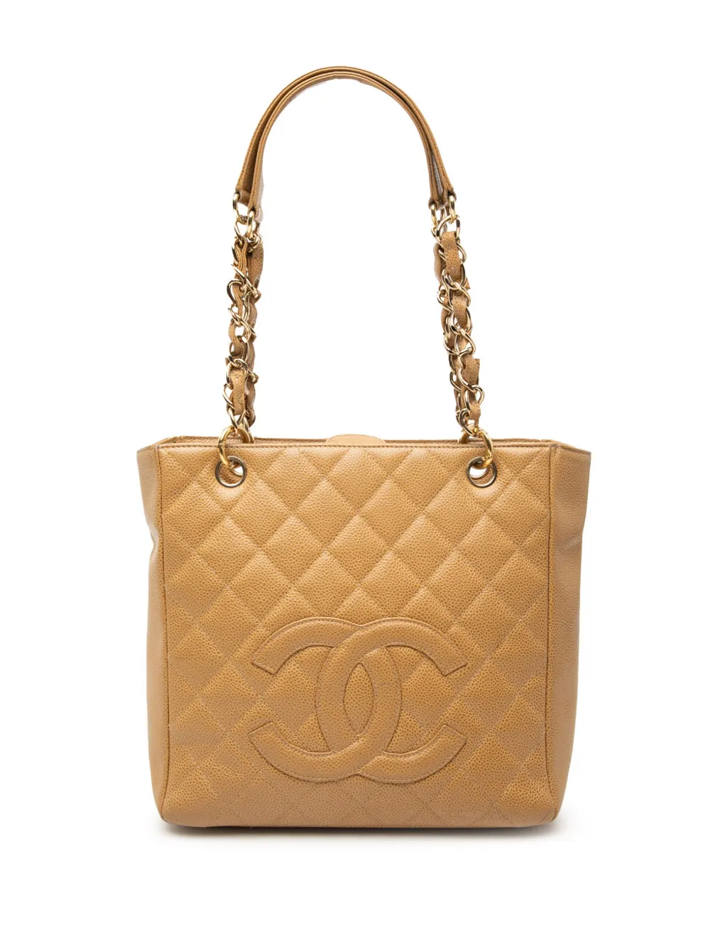 CHANEL Pre-Owned 2003-2004 Caviar Petite Shopping tote bag - Marrone