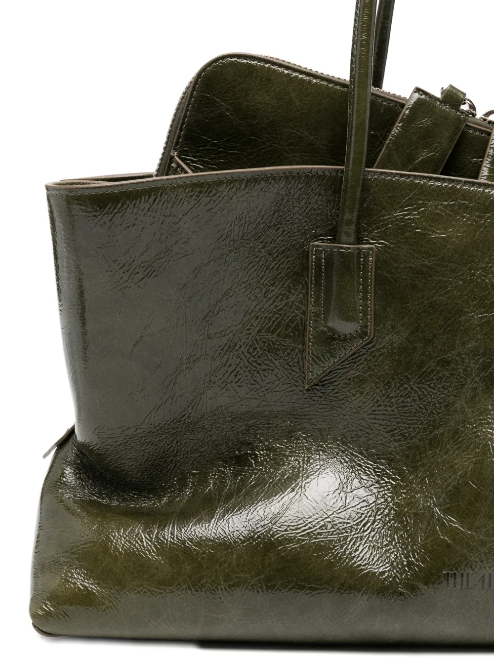 The Attico Medium La Passeggiata tas met handvat Groen