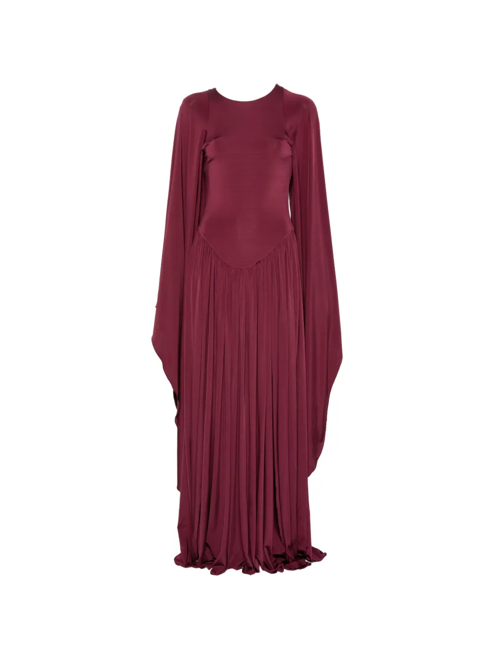 Amen pleated maxi dress - Rosso