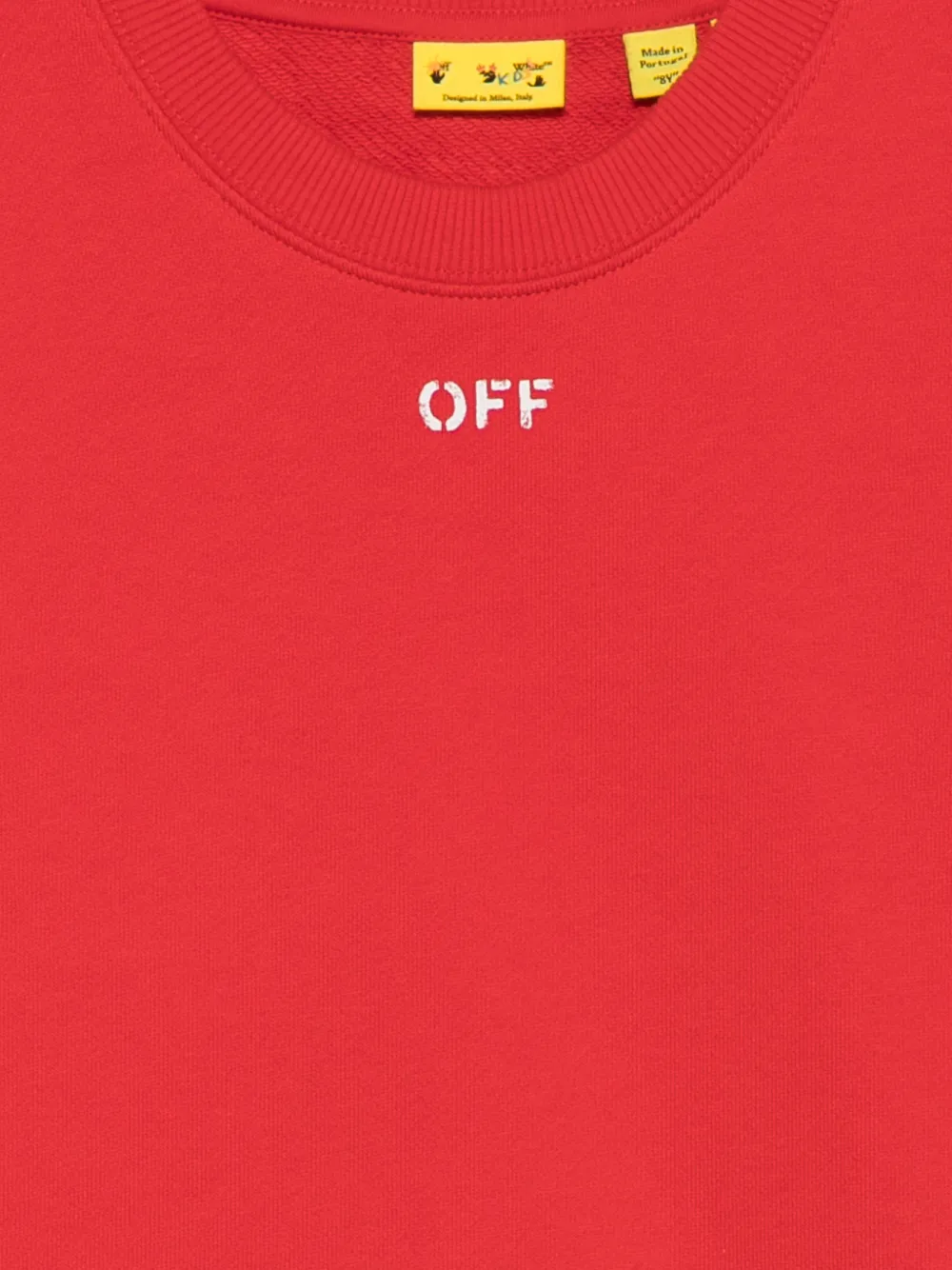 Off-White Kids Sweater met print Rood