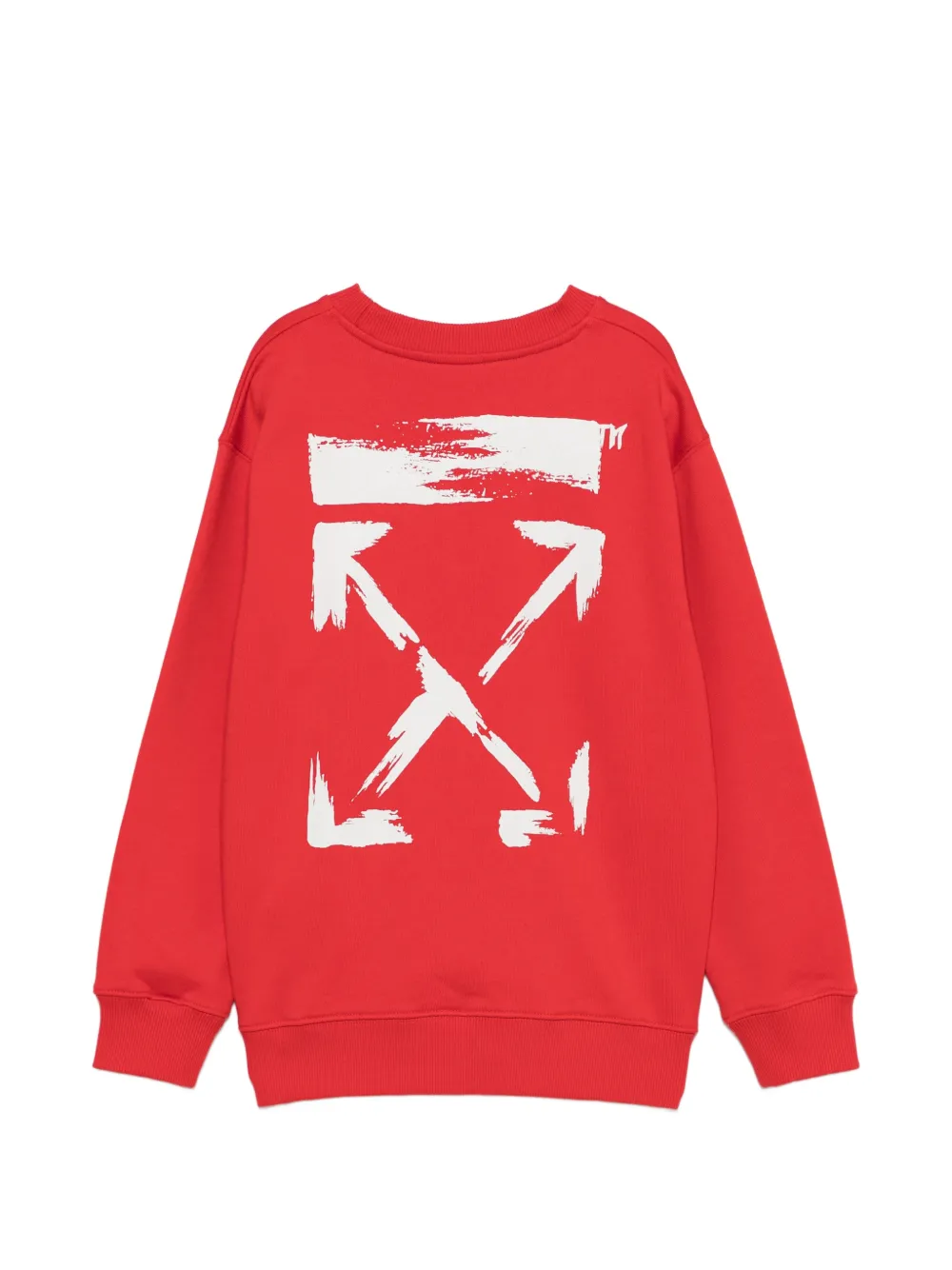 Off-White Kids Sweater met print Rood