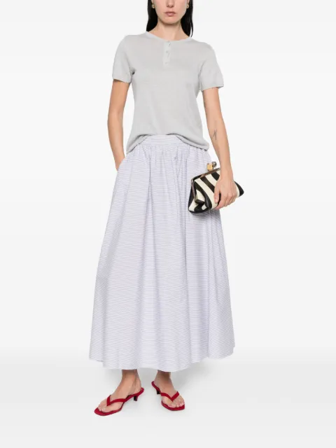 base button short-sleeve T-shirt