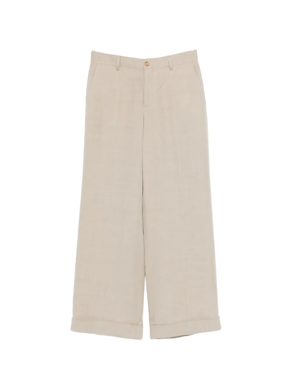 L.B.M. 1911 cuffed palazzo pants - Neutrals
