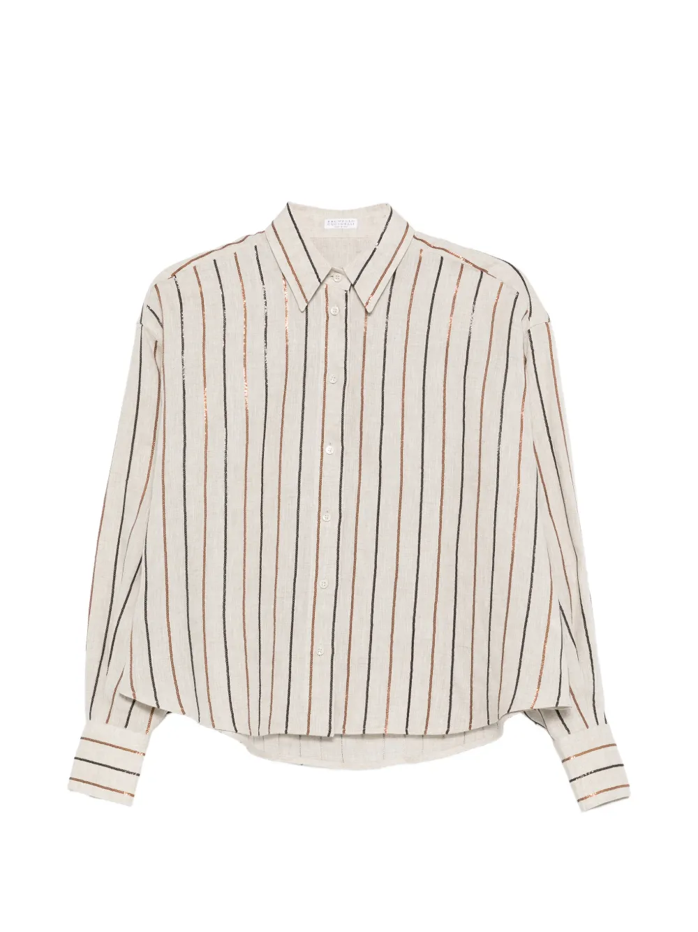 Brunello Cucinelli striped shirt - Nude