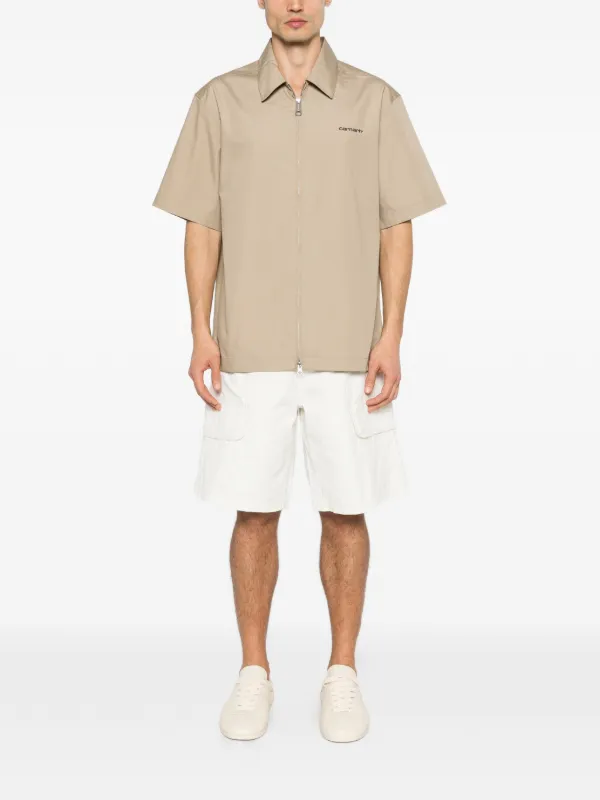 Carhartt WIP Postal zip-up Shirt | Neutrals | FARFETCH
