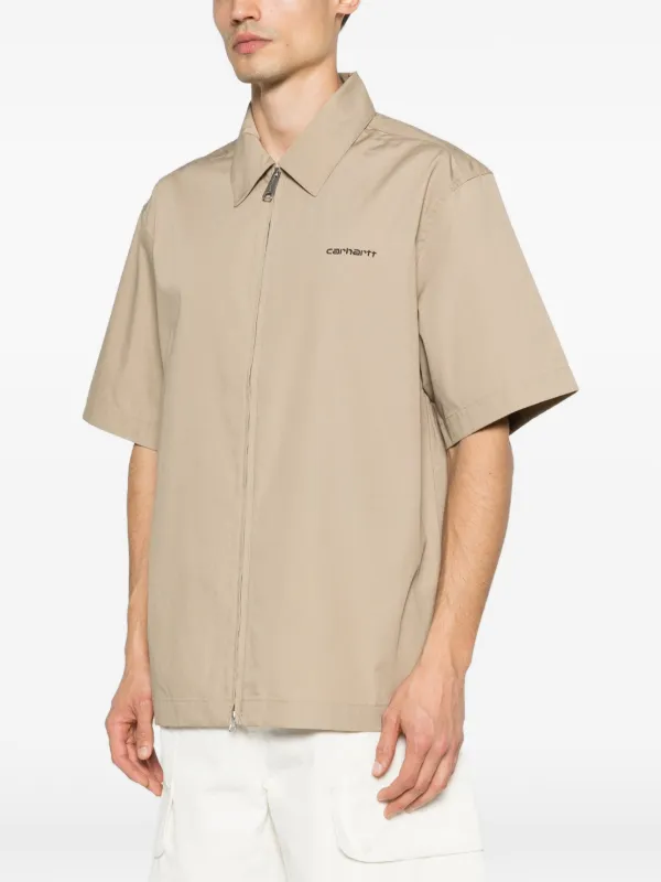 Carhartt WIP Postal zip-up Shirt | Neutrals | FARFETCH
