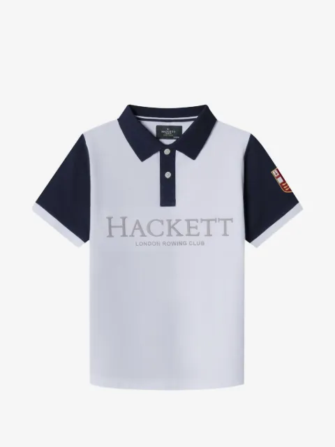 Hackett Kids logo-embroidered polo shirt