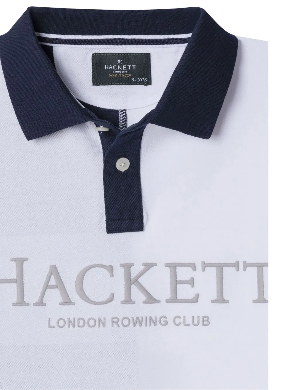 Hackett Kids Poloshirt met geborduurd logo Wit