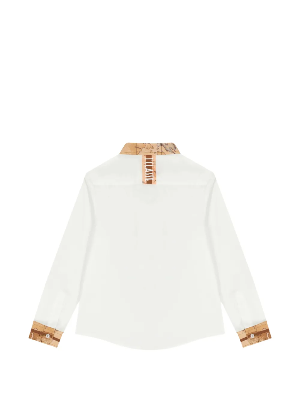 Alviero Martini Kids Geo Map shirt Wit