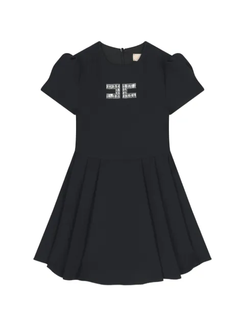Elisabetta Franchi Kids embellished puff-sleeve dress