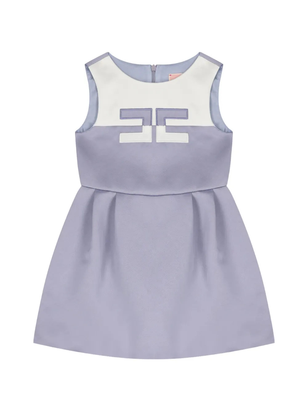 Elisabetta Franchi Kids Mouwloze jurk Paars