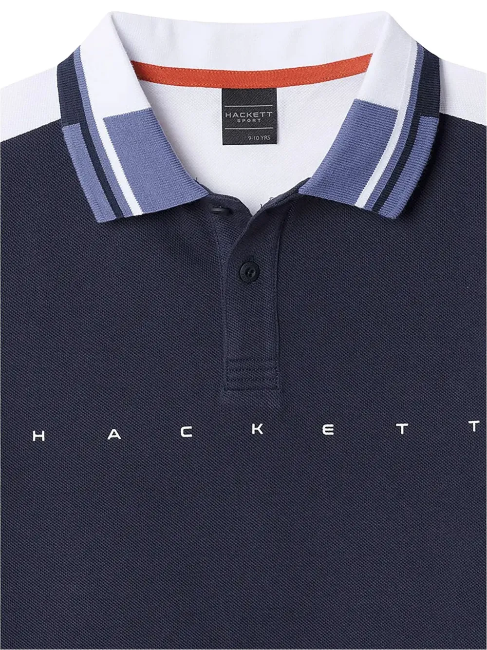 Hackett Kids Poloshirt met logodetail Blauw