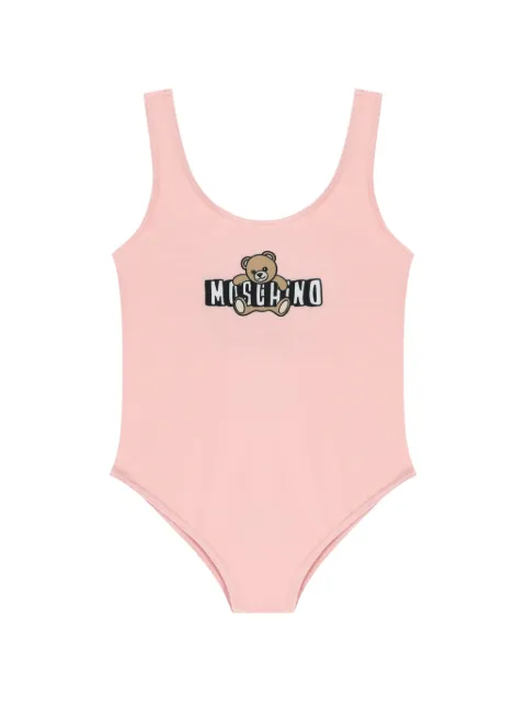 Moschino Kids 테디 베어 프린트 원피스 수영복
