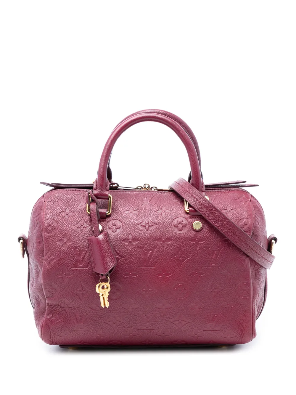 Louis Vuitton Pre-Owned 2012 Monogram Empreinte Speedy Bandouliere 25 satchel - Rot