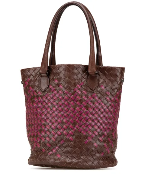 Bottega Veneta Pre-Owned 2009 Bicolor Nappa Intrecciato bucket bag