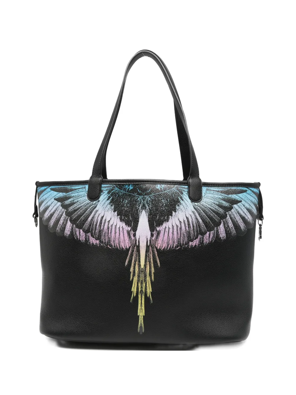COUNTY OF MILAN wings-print tote bag - Nero
