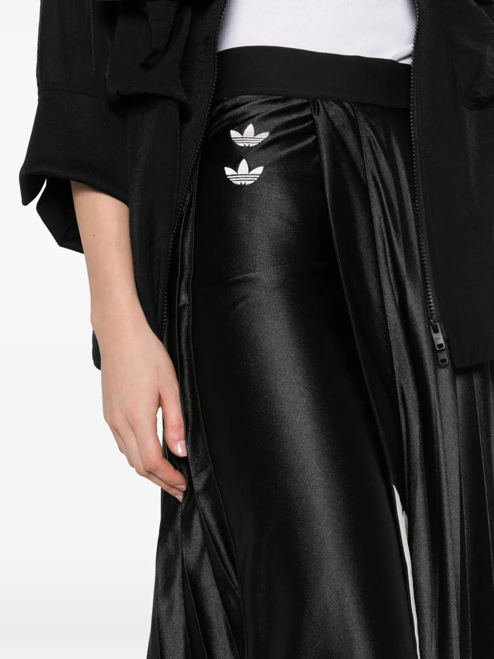 Willy Chavarria x Willy Chavarria Pleated Asymmetric Skirt | Black