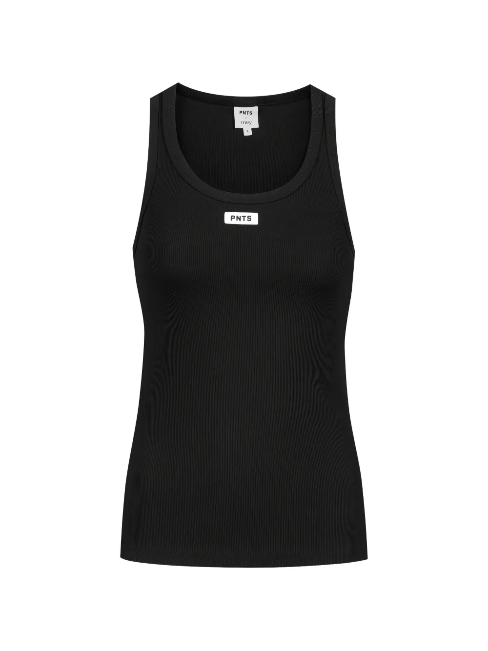 Mey x PNTS Top a coste con logo - Nero