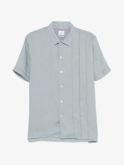 PS Paul Smith embroidered-detail short-sleeve shirt