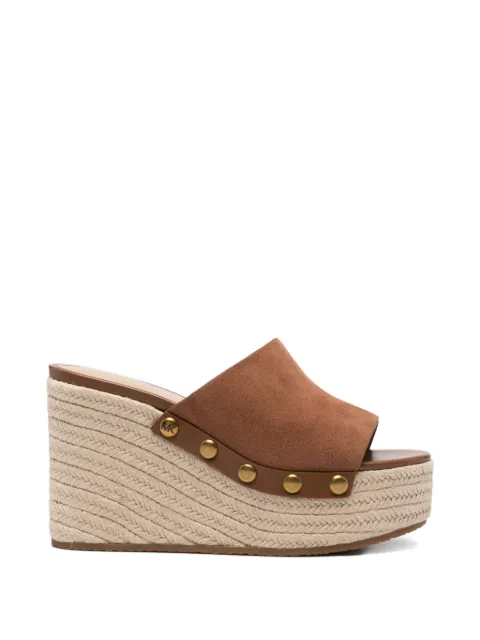 Michael Michael Kors Mayes sandaler med plateausål og nitter