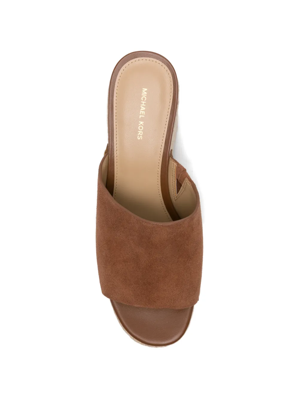 Michael Kors Mayes sandalen met plateauzool Bruin