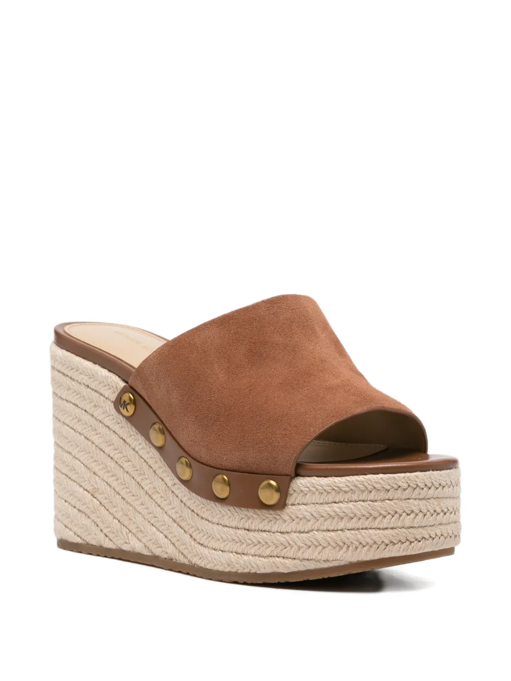 Michael Kors Mayes sandalen met plateauzool Bruin