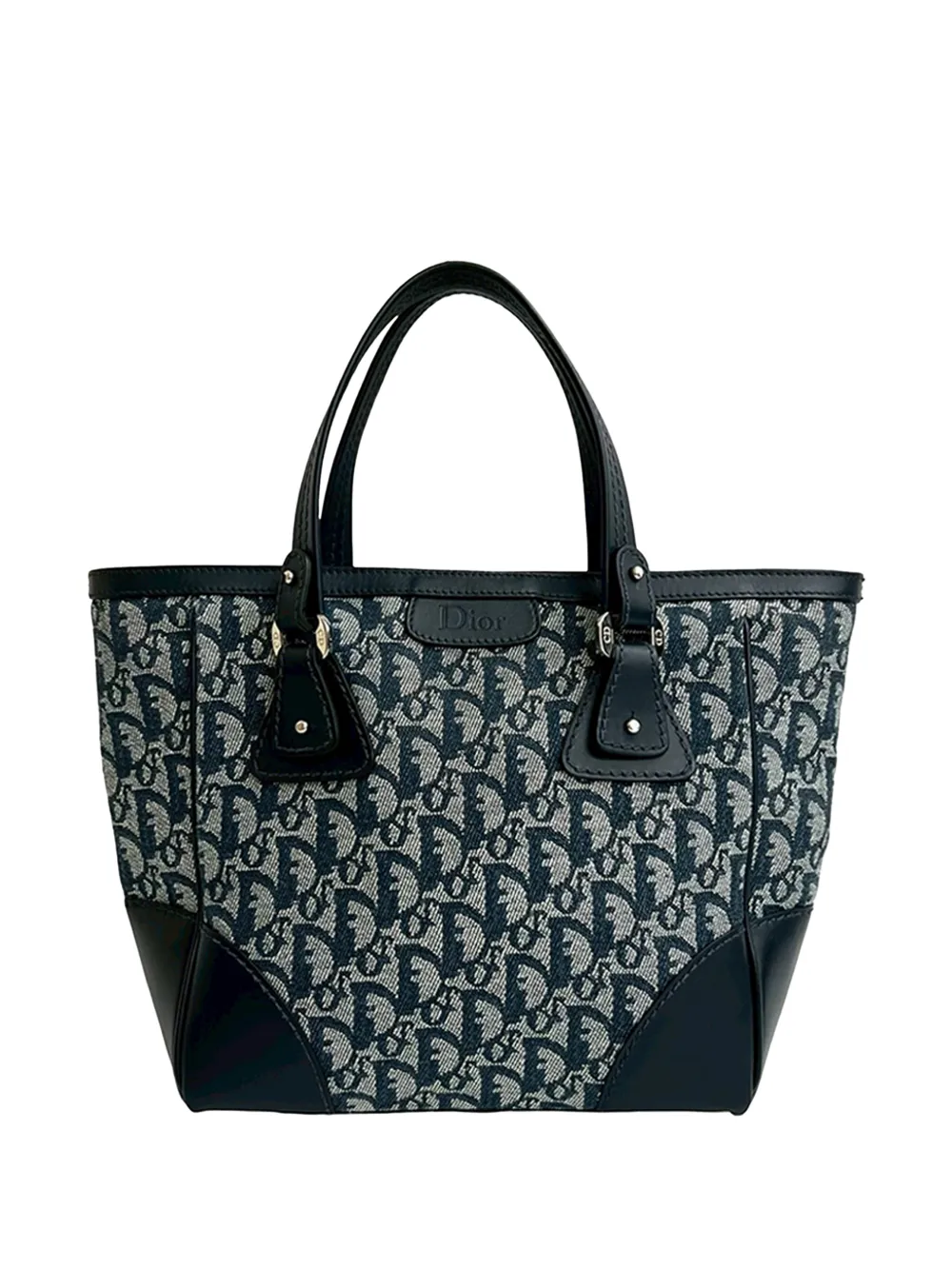 Christian Dior Pre-Owned 2000-2010 Diorissimo Trotter Canvas Zip tote bag - Blu