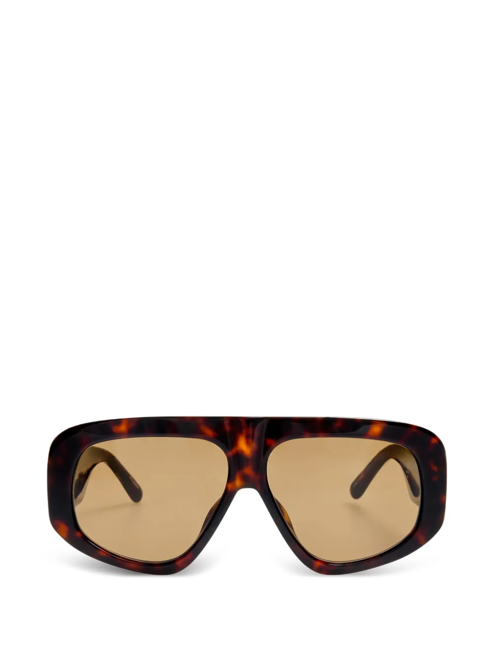 Linda Farrow geometric sunglasses - Marrone