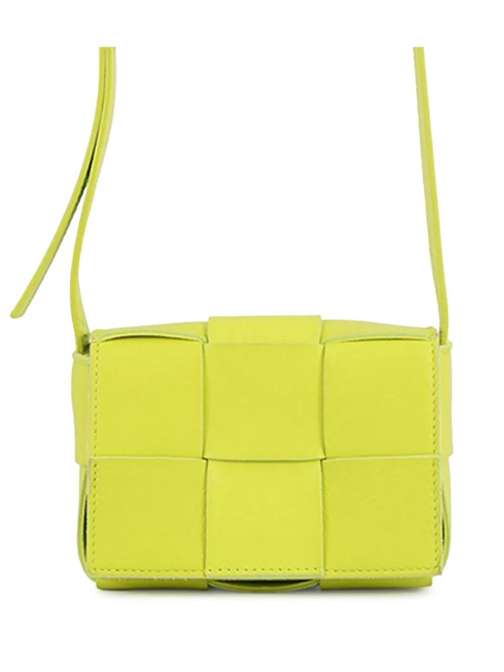 Bottega Veneta Pre-Owned 2012-2025 Extra Mini Nappa Maxi Intrecciato Cassette crossbody bag - Giallo