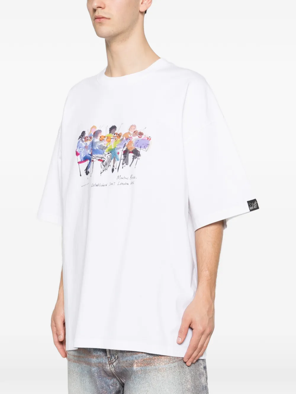 Martine Rose T-shirt met print Wit