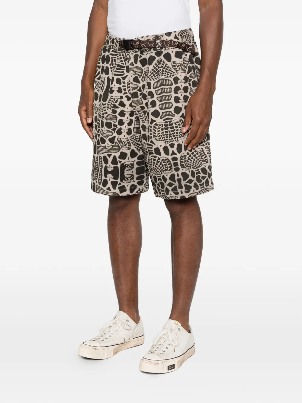Brain Dead Skull Climber shorts Beige