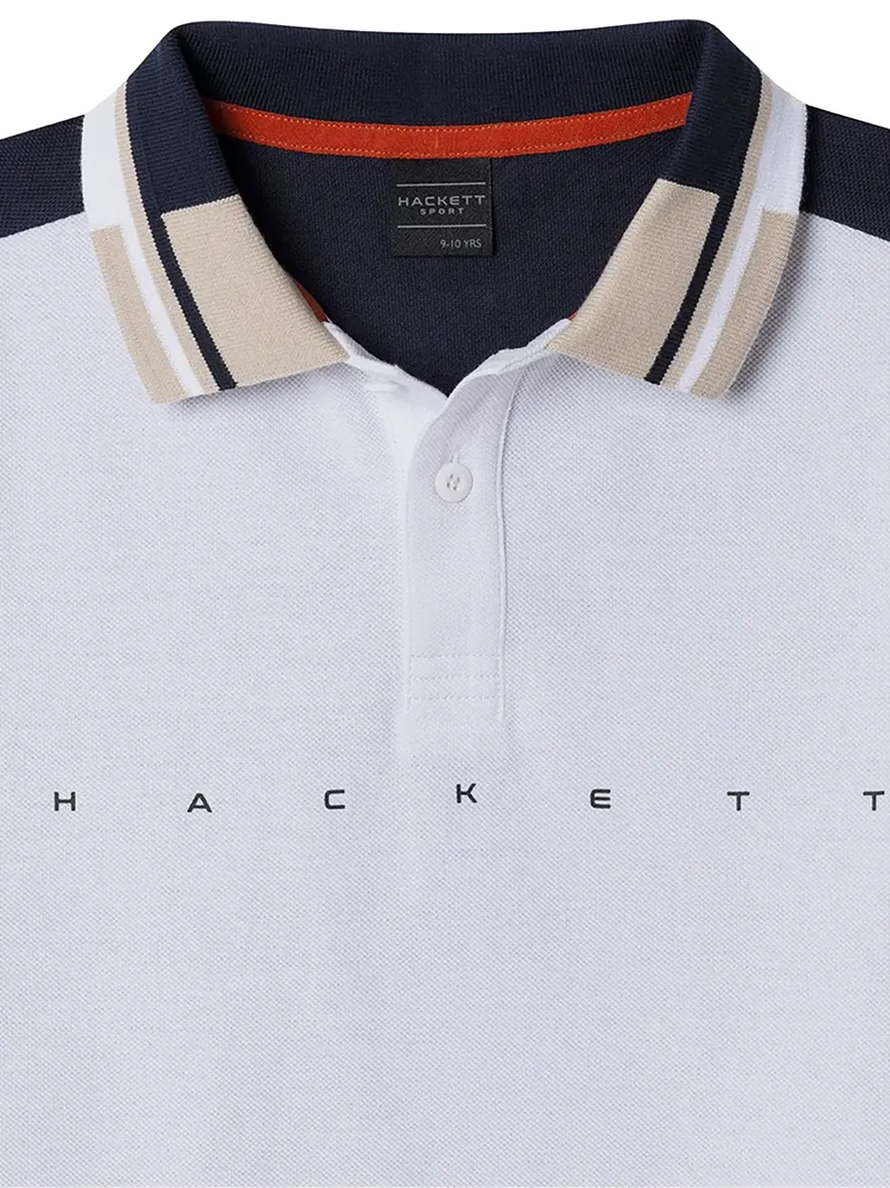 Hackett Kids Poloshirt met logodetail Blauw
