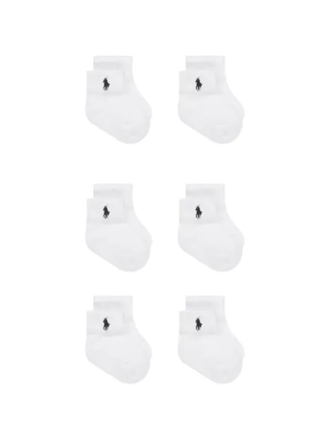 POLO RALPH LAUREN KIDS Polo Pony socks (set of six)