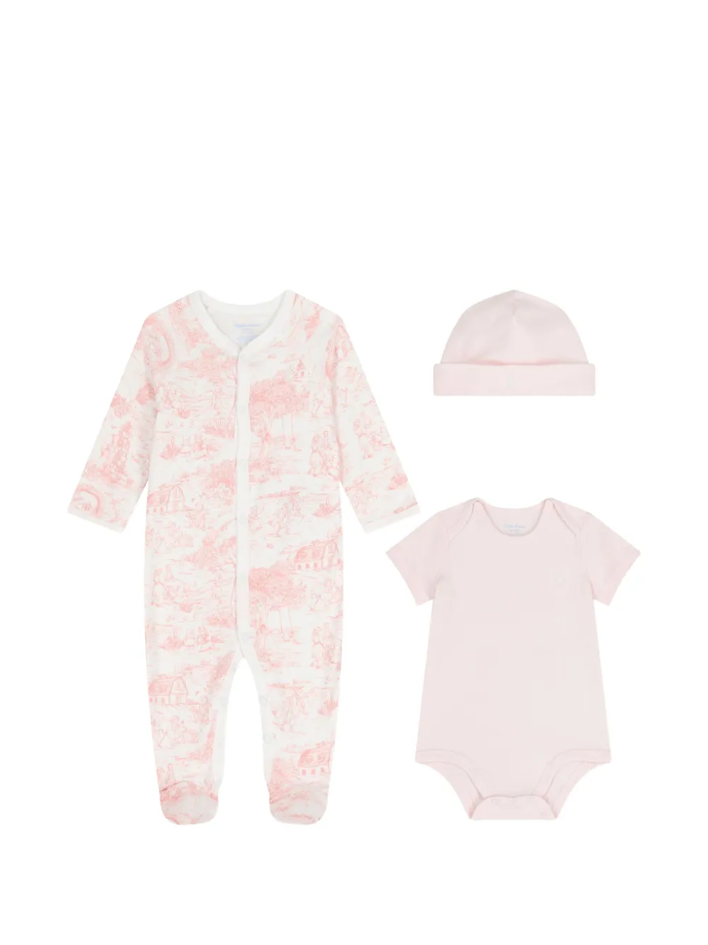 POLO RALPH LAUREN KIDS Strampler-Set mit Print - Rosa