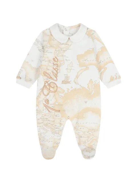 Alviero Martini Kids set de mameluco con mapa estampado