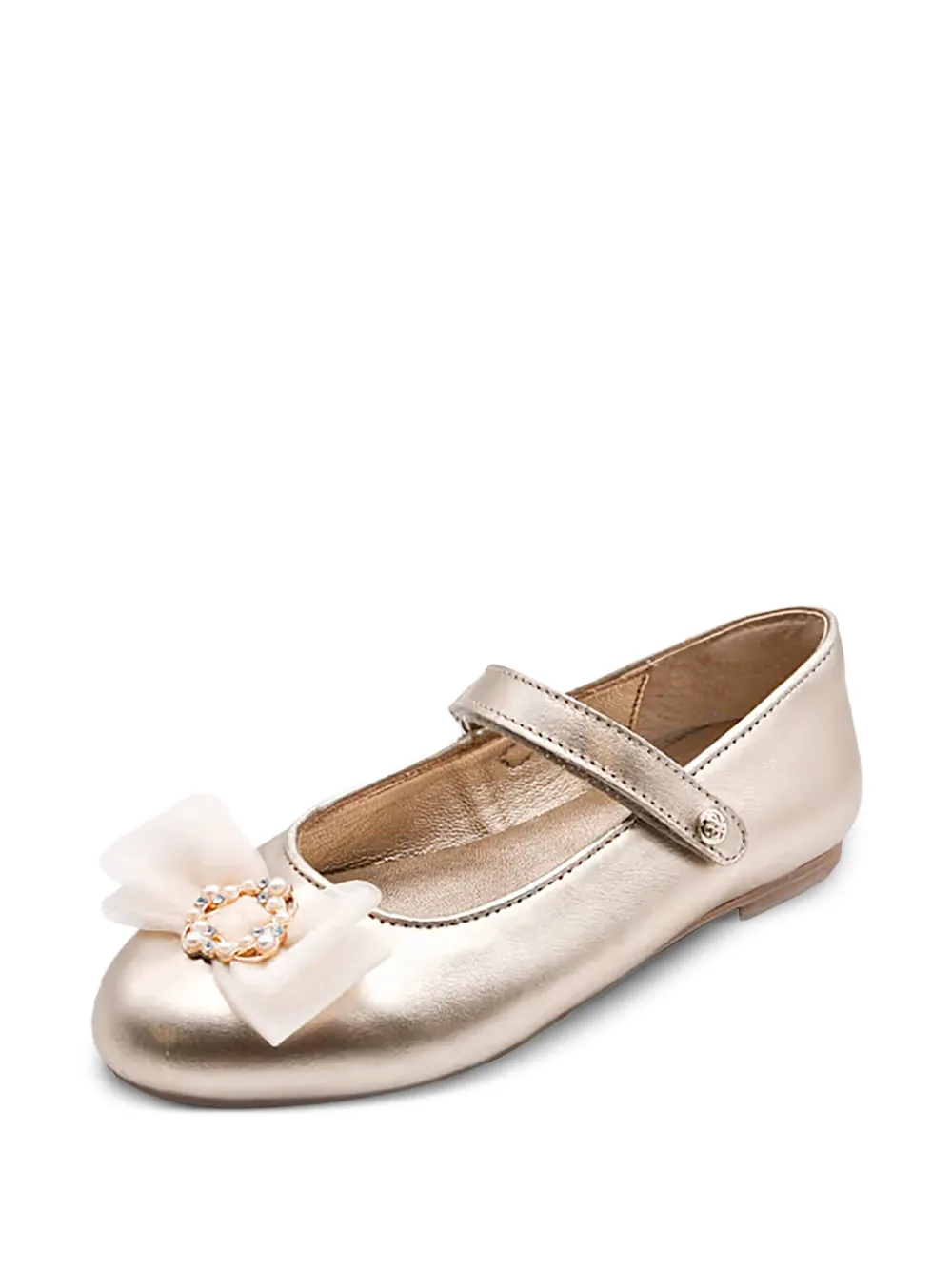 Abel & Lula Ballerina's met tulen strik Goud