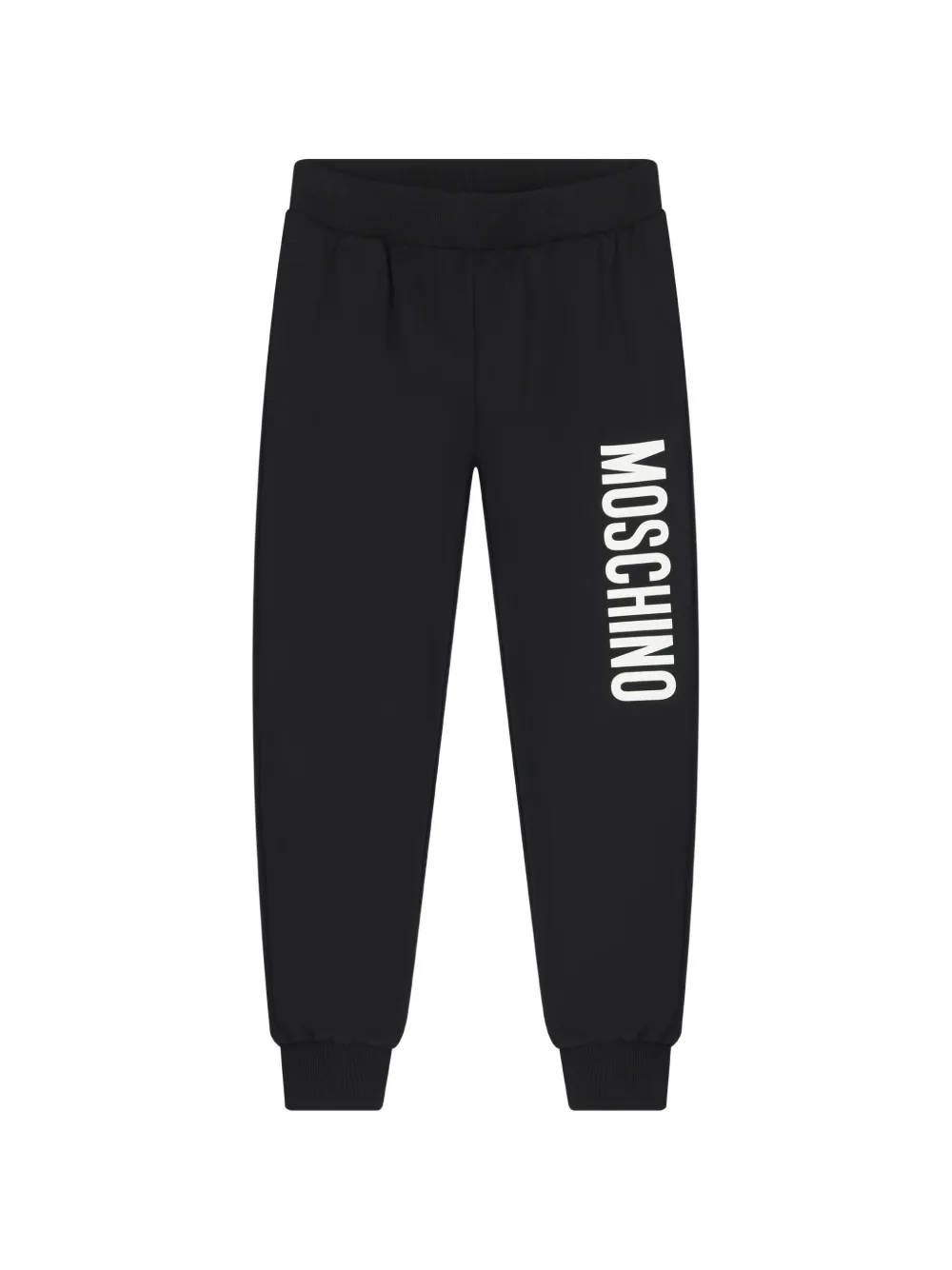 Moschino Kids Pantaloni sportivi con stampa - Nero