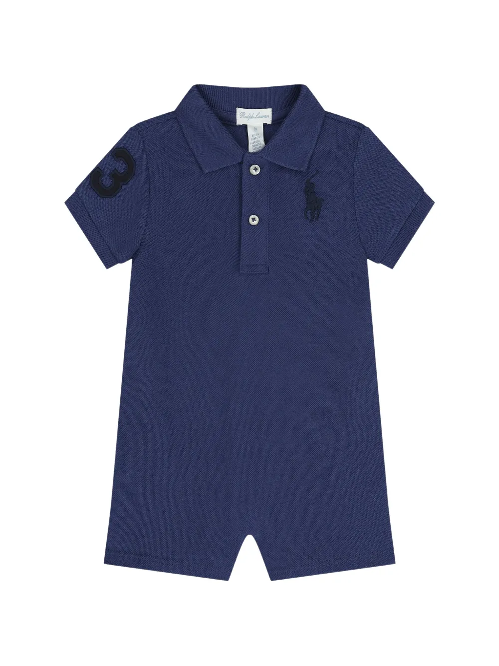 POLO RALPH LAUREN KIDS Tutina con ricamo Polo Pony - Blu