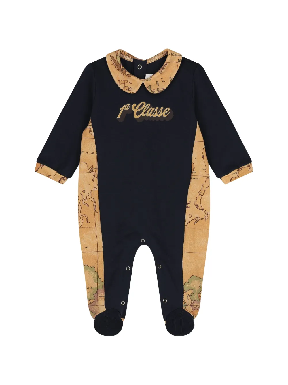  Alviero Martini Kids Set De Pelele Con Mapa Estampado - Azul 