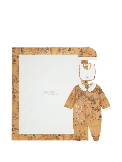 Alviero Martini Kids set de mamelucos con estampados Geo Map (set de cuatro piezas)
