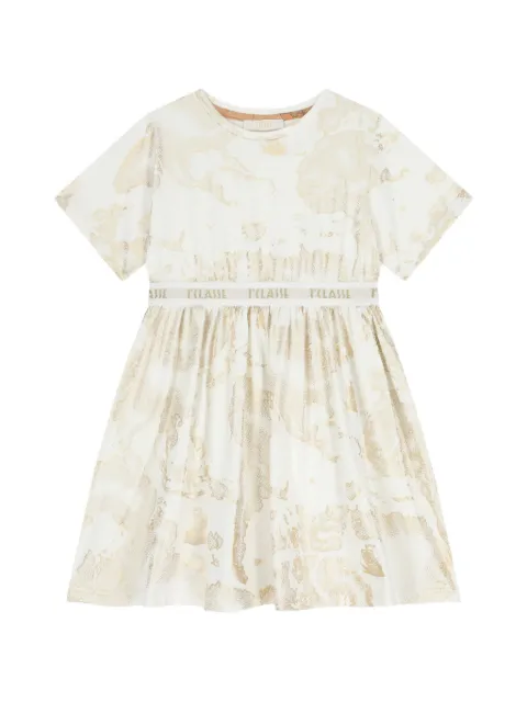 Alviero Martini Kids Geo Map-print dress
