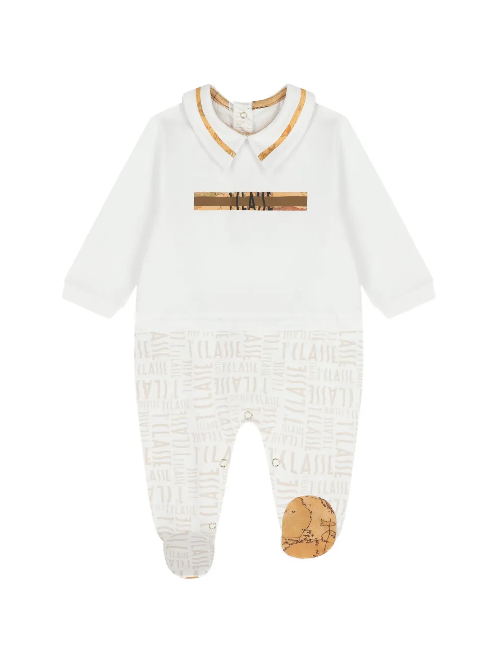 Alviero Martini Kids Romper met print Wit