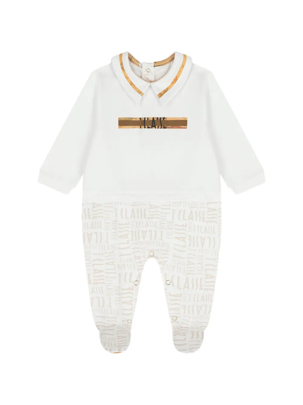 Alviero Martini Kids Strampler mit Print - Weiß