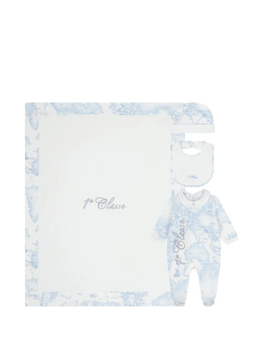 Alviero Martini Kids Geo Map Strampler (3er-Set) - Weiß