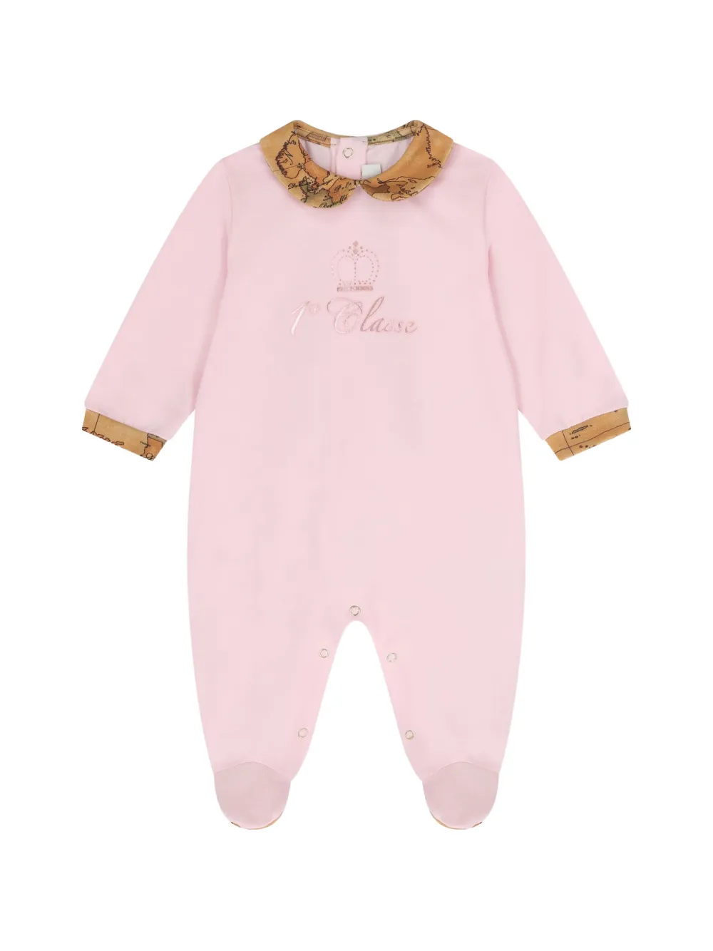Alviero Martini Kids Drie rompers met kaartprint Roze
