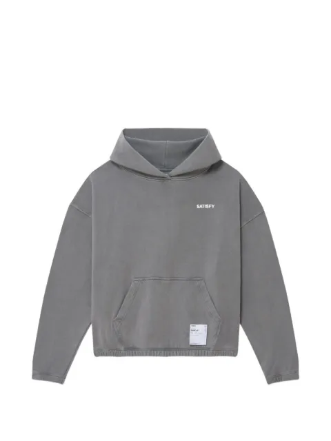 Satisfy logo-print hoodie