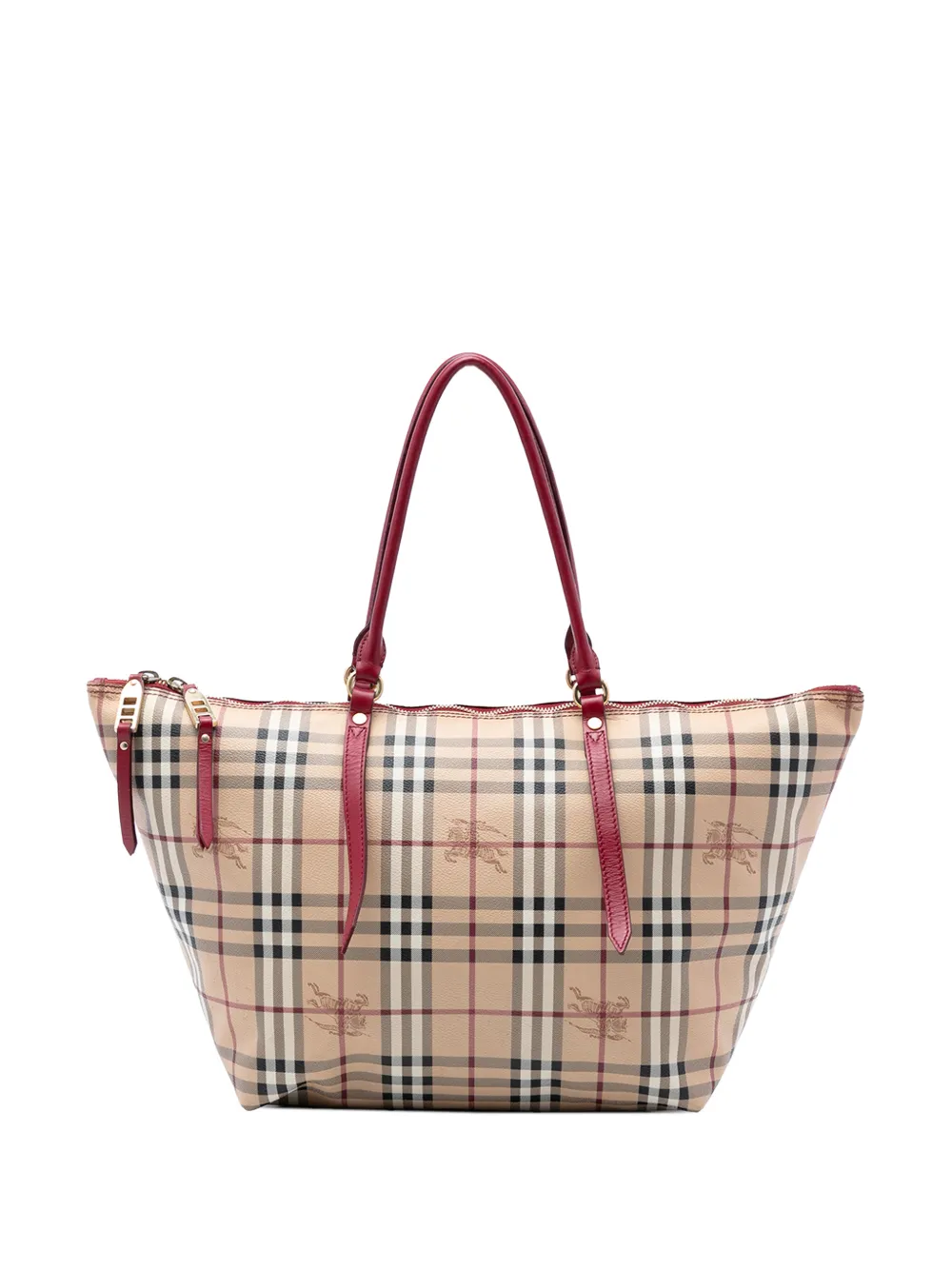 Burberry Pre-Owned 2000-2017 Medium Haymarket Check Coated Canvas Salisbury tote bag - Marrone