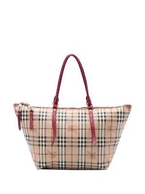 Burberry Pre-Owned 2000-2017 Small Haymarket Check Coated Canvas