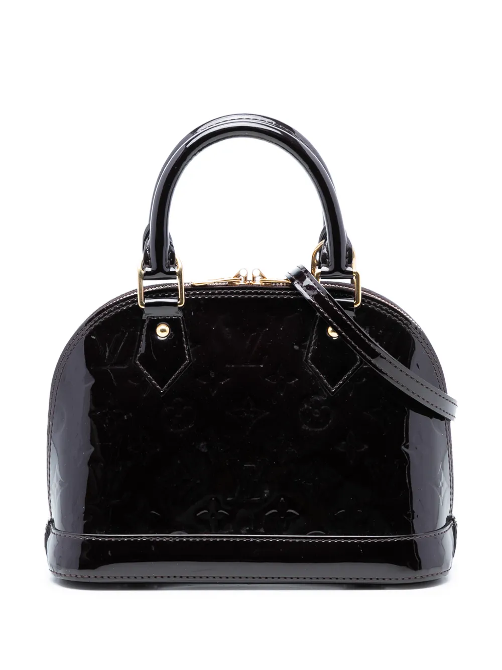 Louis Vuitton Pre-Owned 2014 Monogram Vernis Alma BB satchel - Viola